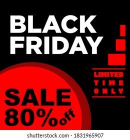 Black friday flyer and banner background vector