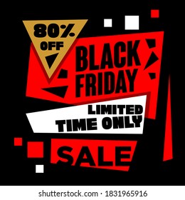 Black friday flyer and banner background vector