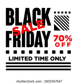 Black friday flyer and banner background vector