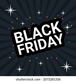 Diseño de volante de viernes negro con fondo cómico