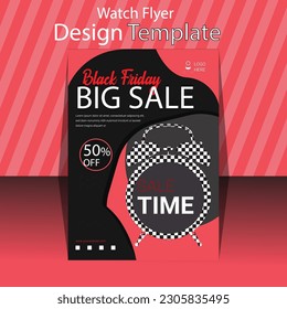 black friday flyer design template 