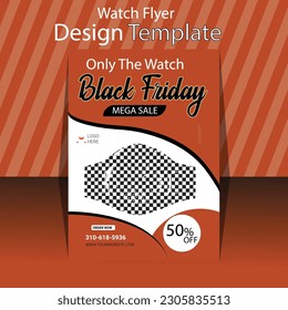 black friday flyer design template 