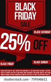 Black friday flyer poster banner sale