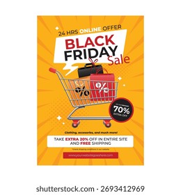 Black Friday flyer poster template design