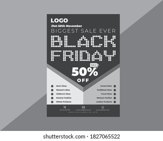 Black Friday Flyer Template Design