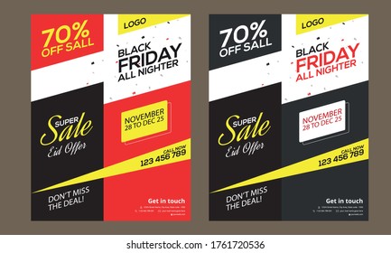 Black Friday Flyer Template, Sale Flyer, Black Monday Flyer Template, Creative Flyer, Modern Business Template