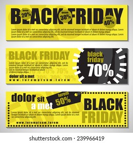 Black Friday Flyer Template - Vector Illustration, Graphic Design, Editable For Your Design