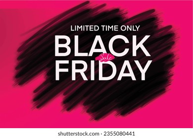 Black friday font text calligraphy sale discount vector illustration marketing offer price store retail shopping business banner label background brush promo advertisement clearance november buyer 