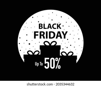 Black Friday With Gift Box Template