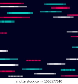 Black Friday Glitch Geometric Background Banner poster template vector illustration Sale holiday greeting card