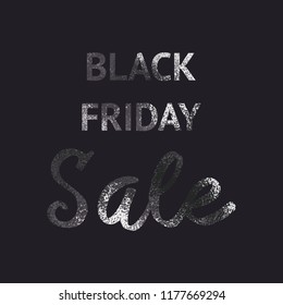 Black Friday. Black glitter. Elegant background for sales
