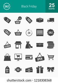 Black Friday Glyph Icons
