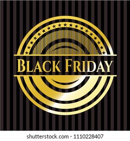  Black Friday gold emblem