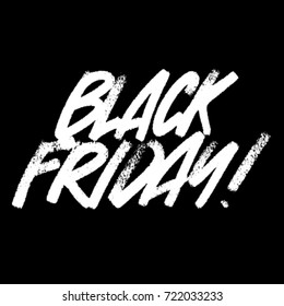 Black friday. Graphic sign. 
