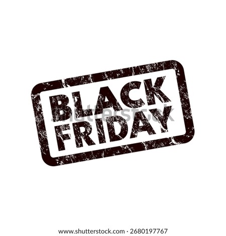 Black friday grunge rubber stamp - vector illustration