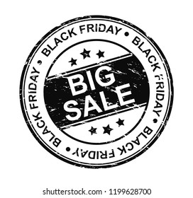 Black friday grunge stamp.