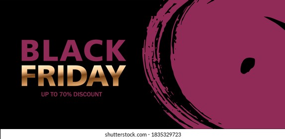 Black Friday, grunge style. Vector.	