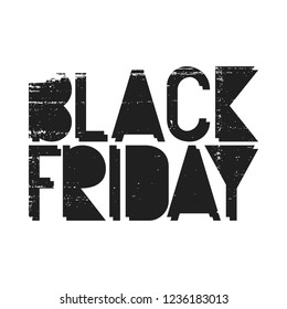 Black Friday grunge typography