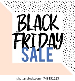 Black Friday. Hand drawn brush lettering, typography, creative calligraphy, brush pen lettering. design, holiday greeting card, invitation, flyers, posters, banner halloween holiday, Black Friday Sale