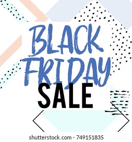 Black Friday. Hand drawn brush lettering, typography, creative calligraphy, brush pen lettering. design, holiday greeting card, invitation, flyers, posters, banner halloween holiday, Black Friday Sale