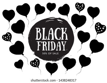 Black Friday hand drawn illustration