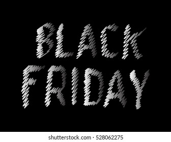 Black Friday. Hand Lettered. Modern Calligraphy