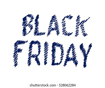 Black Friday. Hand Lettered. Modern Calligraphy