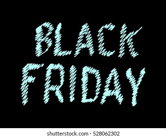 Black Friday. Hand Lettered. Modern Calligraphy