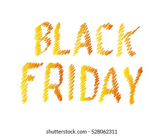 Black Friday. Hand Lettered. Modern Calligraphy