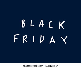Black Friday. Hand Lettered. Modern Calligraphy