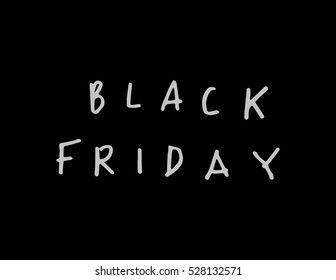 Black Friday. Hand Lettered. Modern Calligraphy
