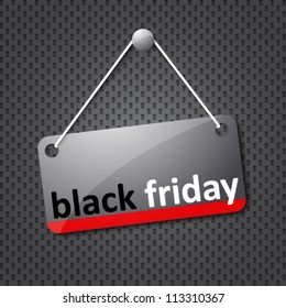 black friday hanging sign