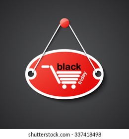 black friday hanging sign