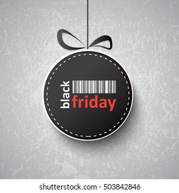 Black friday hanging sign