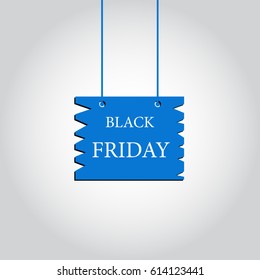 Black friday hanging sign banner