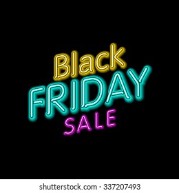 black friday hanging sign. Vector Illustration, eps10, contains transparencies. art