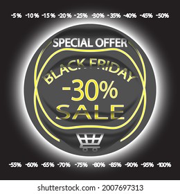 Black Friday hot bieten Banner. Verkauflicher Hintergrund. Vektorgrafiken.