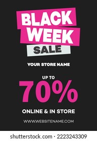  black Friday huge sale flyer poster or social media post template design