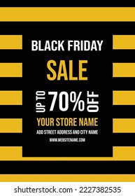 black Friday huge sale poster  flyer social media post design