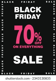 Black Friday huge sale poster flyer social media post design