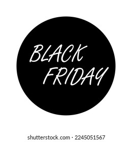 Black Friday icon for advertising, banners, leaflets and flyers