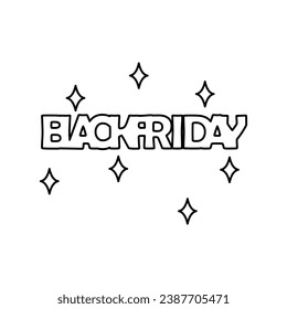 black friday icon on a white background, vector illustration