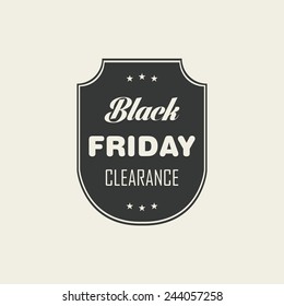Black friday icon on a white background