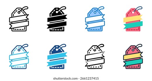 Conjunto de iconos de Black Friday colección de estilo múltiple 
