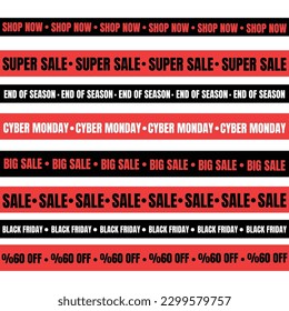 Black Friday Icon Set Vector Design.