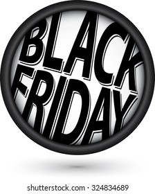 Black friday  icon, vector illustration 