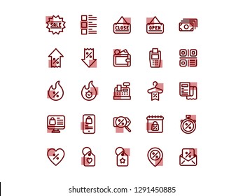Black Friday Iconset perfect pixel premium collecions