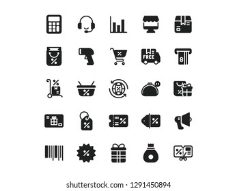 Black Friday Iconset perfect pixel premium collecions