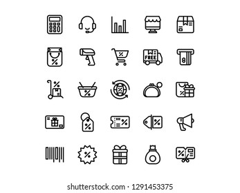 Black Friday Iconset Perfect pixel premium collection