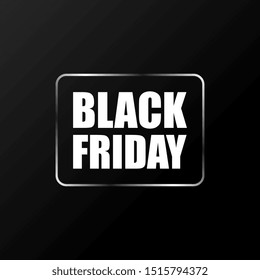 Black friday illustration banner vector. Web banner of black friday